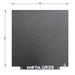 PEI Textured Build Plate, Black, Double Sided, w/ Magnetic Base - 290mm x 290mm.