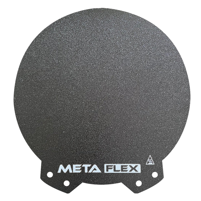 PEI Textured Build Plate, Black, Double Sided, w/ Magnetic Base - 310mm Ø.