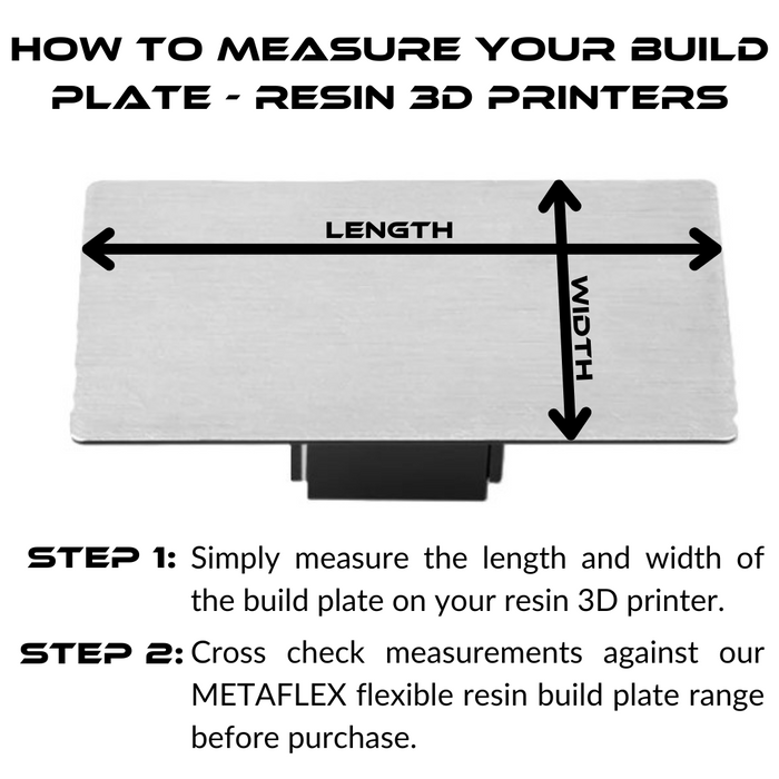 Flexible Steel Plate for Resin Printer w/ Magnetic Base - 192mm x 120mm.