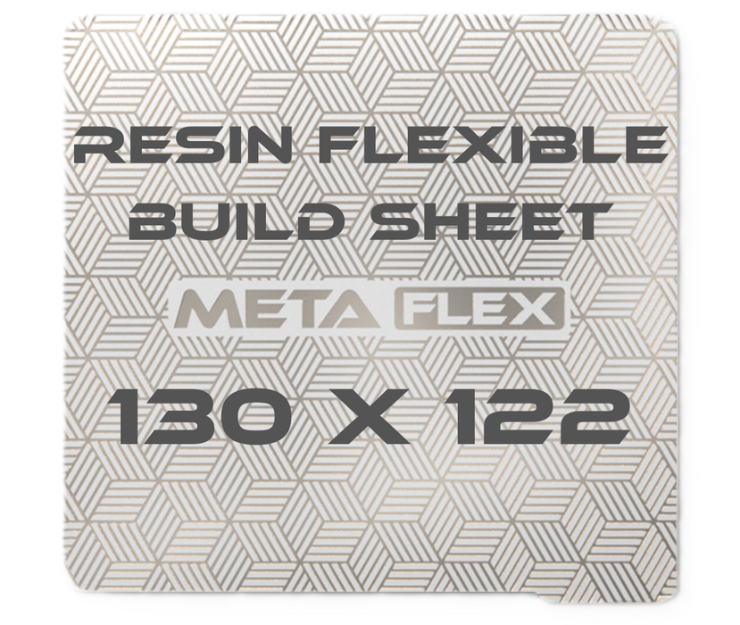 Flexible Steel Plate for Resin Printer w/ Magnetic Base - 130mm x 122mm.