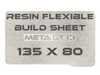 Flexible Steel Plate for Resin Printer w/ Magnetic Base - 135mm x 80mm.