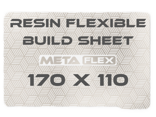 Flexible Steel Plate for Resin Printer w/ Magnetic Base - 170mm x 110mm.