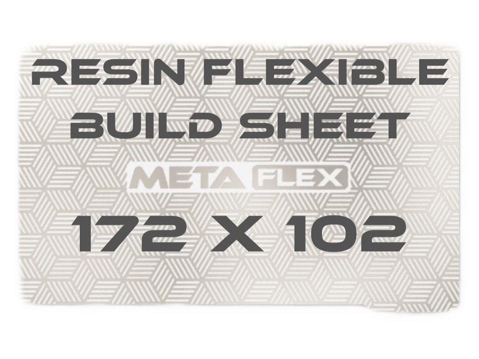 Flexible Steel Plate for Resin Printer w/ Magnetic Base - 172mm x 102mm.