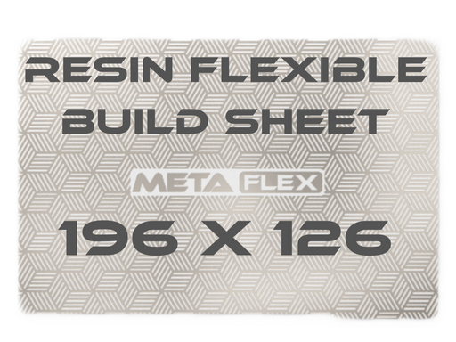 Flexible Steel Plate for Resin Printer w/ Magnetic Base - 196mm x 126mm.