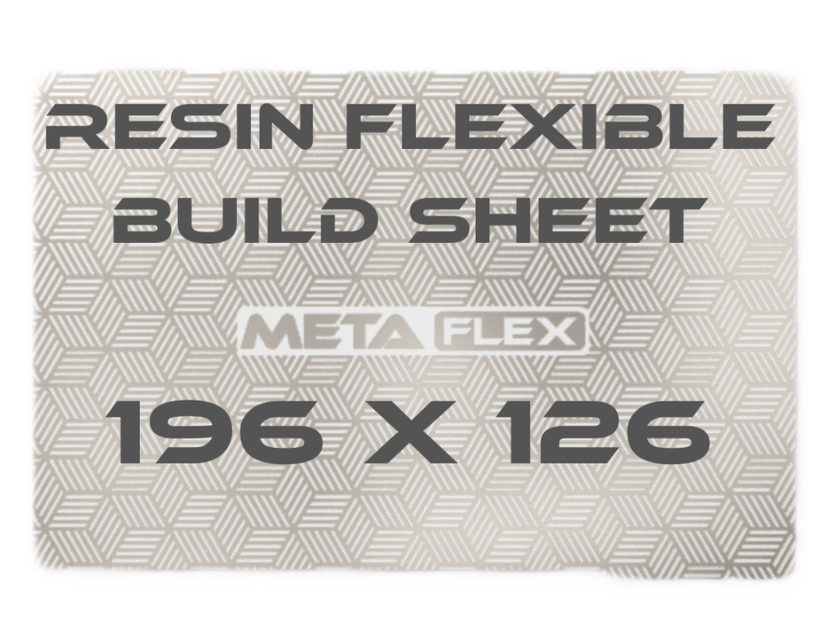 Flexible Steel Plate for Resin Printer w/ Magnetic Base - 196mm x 126mm.